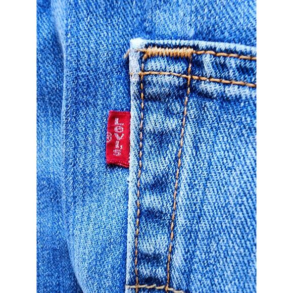 Levi's 559 vtg 90s Denim Jeans 38 x 30 Relaxed Straight Distressed Light Wash - Picture 8 of 11